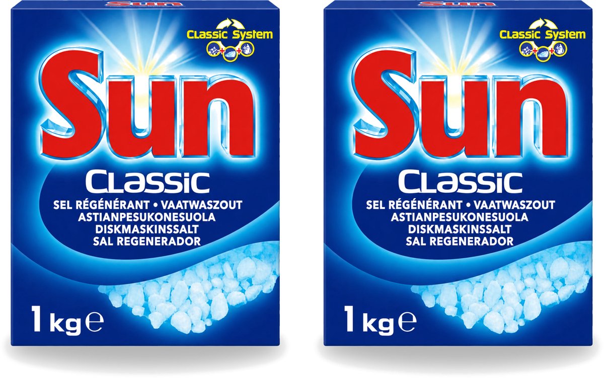 2 x Sun Classic - Vaatwaszout - Klassiek Systeem - 1 kg - Voordeelverpakking - 2 stuks