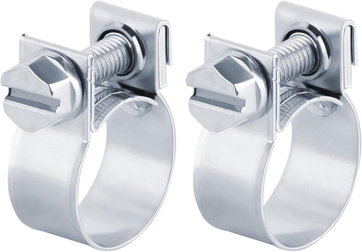 Clamp, 22-24mm, 2pcs, W1 Steel Mini Clamps, Hose Clamps, Hose Clamps, Fuel Line, Tube Clamps (22-24mm) - ShopVlot