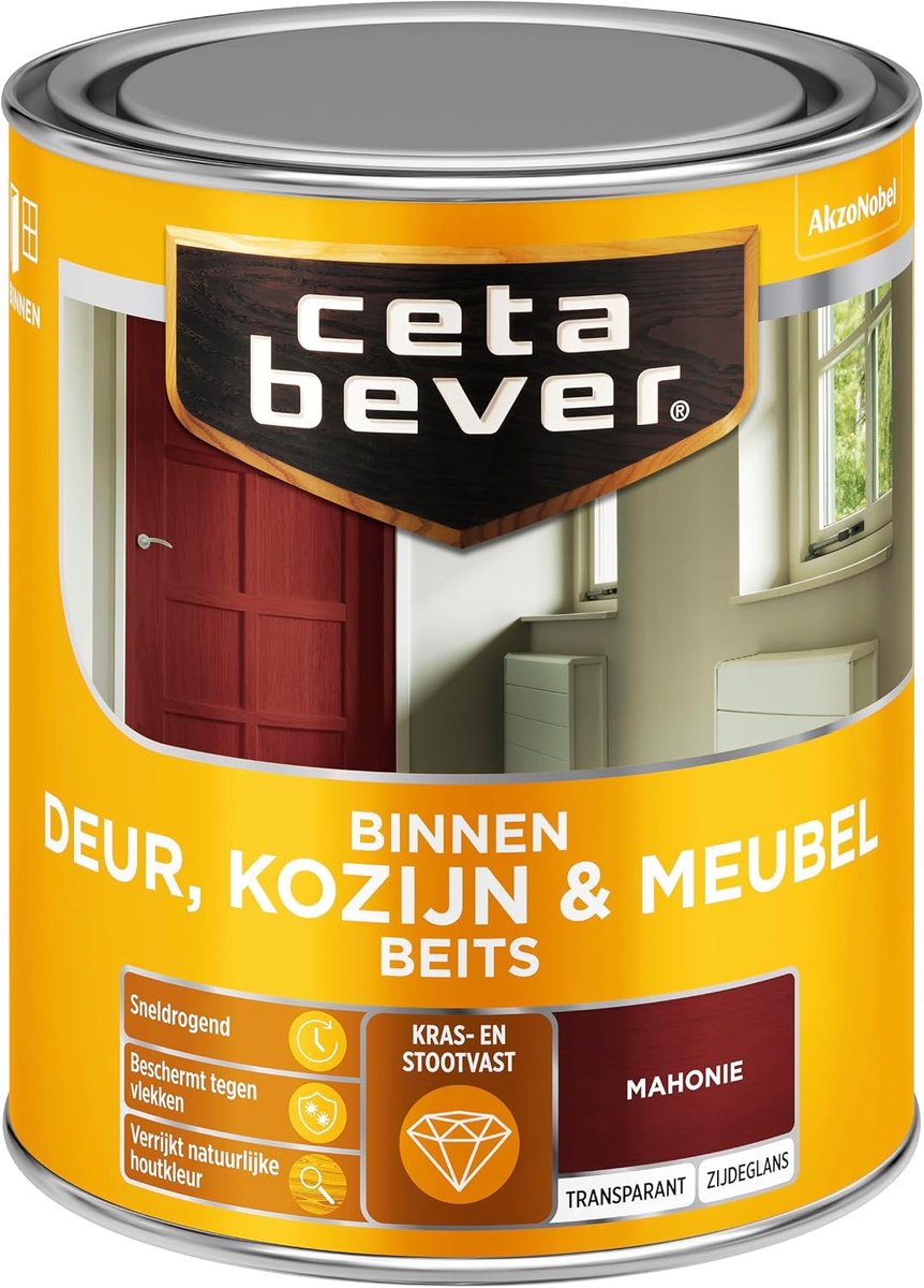 Binnenlak - Satin - Mahonie - Kras- en stootvast - ShopVlot