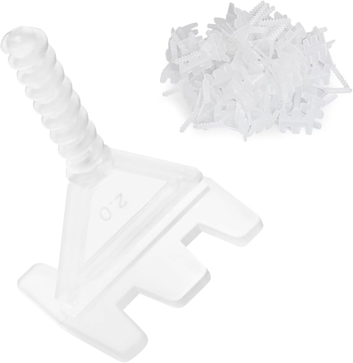 Tile Laying Aid 300 Pieces 2 mm Thread Loops, Tile Laying Set, Tile Leveling System, Laying Aid Tile Wedges, for - ShopVlot