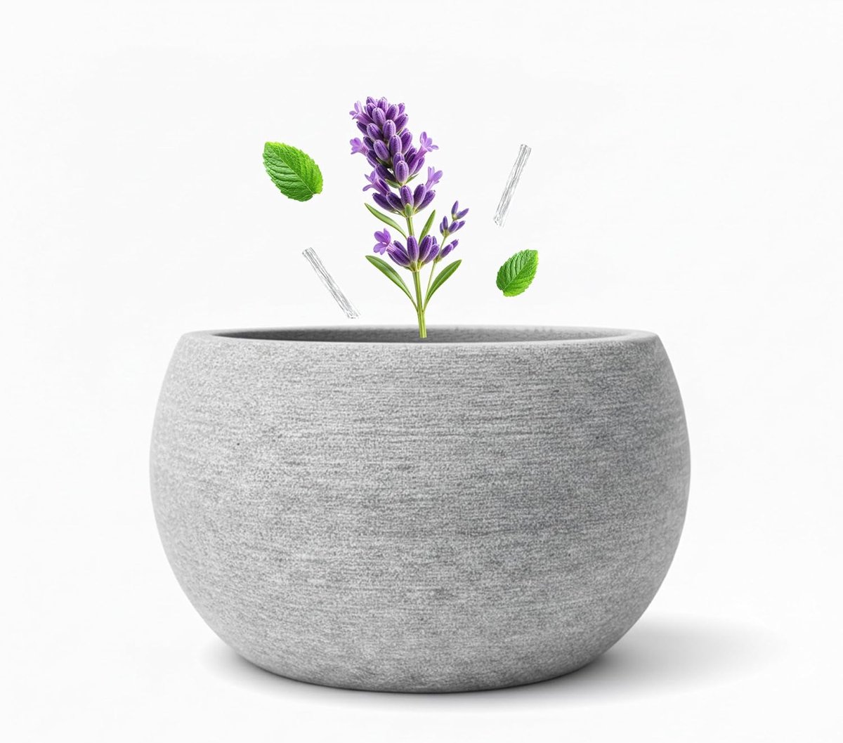 SnelShoppen - Sauna Aromaschaal 10,5 x 6 cm | Duurzaam Blauwsteen | Aromatherapie Accessoire voor Mentholkristallen en Etherische Olie | Perfect voor