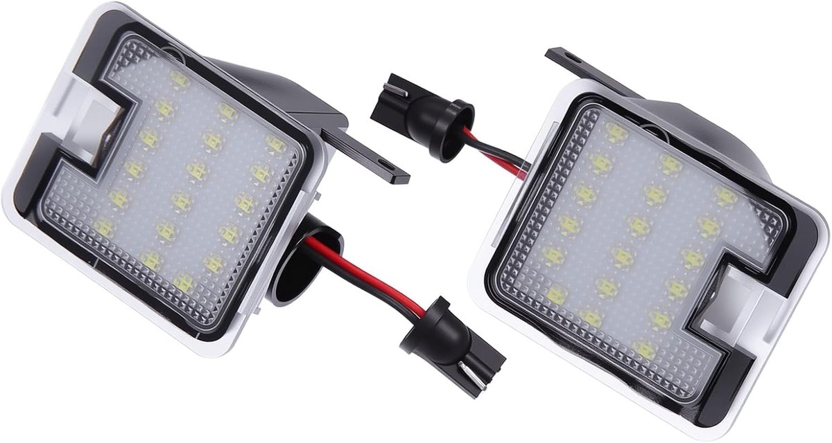 2 × Pee Lights Lamp Under The Outside Mirror White LED Ambient Lighting Mirror With Canbus Error Free Suitable For - ShopVlot