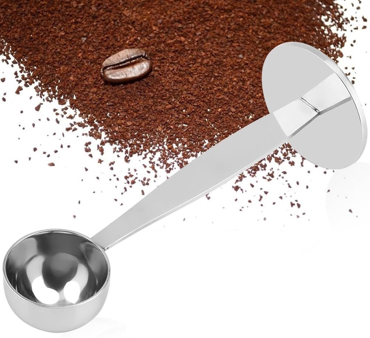 - Koffiebonenschep - Koffielepel - Aanstampende koffiebonenpoeder - Roestvrijstalen - Handschep - Koffiemelksappoeder - Maatlepel - Geschikt voor - 201 Roestvrijstaal Eetlepel