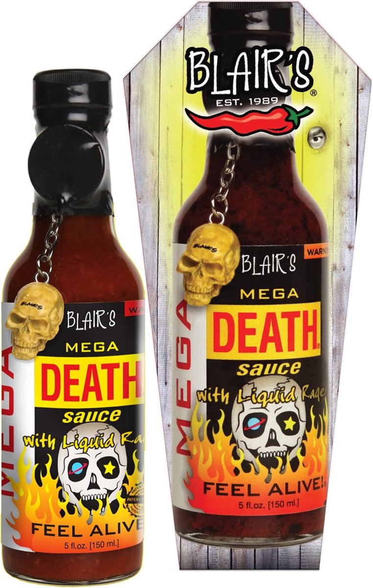 Blair's Mega Death Sauce in Coffin - ShopVlot