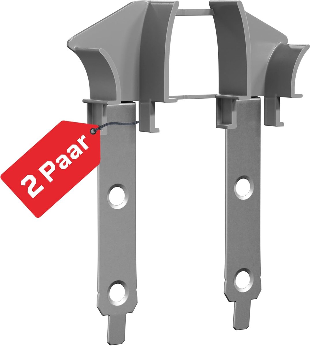BAUHELD Walk-in funnel roller shutters, universal, 2 pairs, flexible on each guide rail, optimal roller shutter guide - ShopVlot