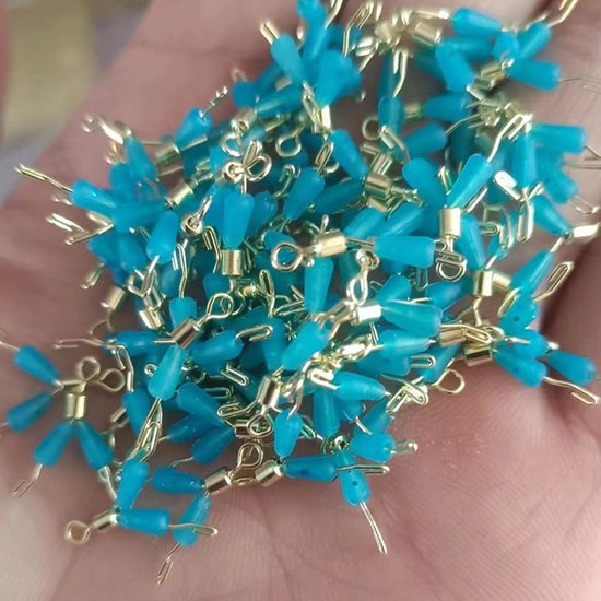 50pcs Silicone Quick Sub Line Clamp Fishing Float Sinkers Stop Fishing Quick Hook Splitters Flexible Fork Sub Line - ShopVlot — afbeelding 3