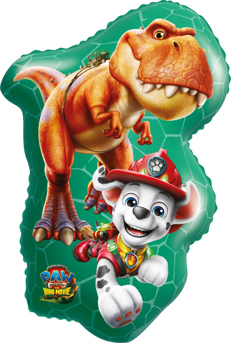 Folieballon Extra groot, 46x80 cm – Paw Patrol 3 Dino Movie