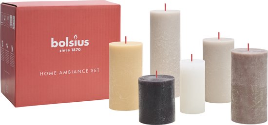 Bolsius - Rustieke Kaarsen Set - New Neutrals