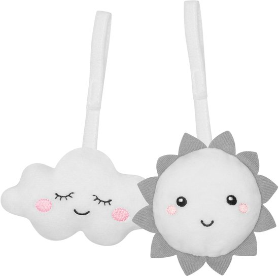Tulano Moon 10 Baby Wipstoel - Verstelbare Baby Bouncer met Speelboog & 3-Punts Gordel - Tot 9 kg - taupe — afbeelding 3