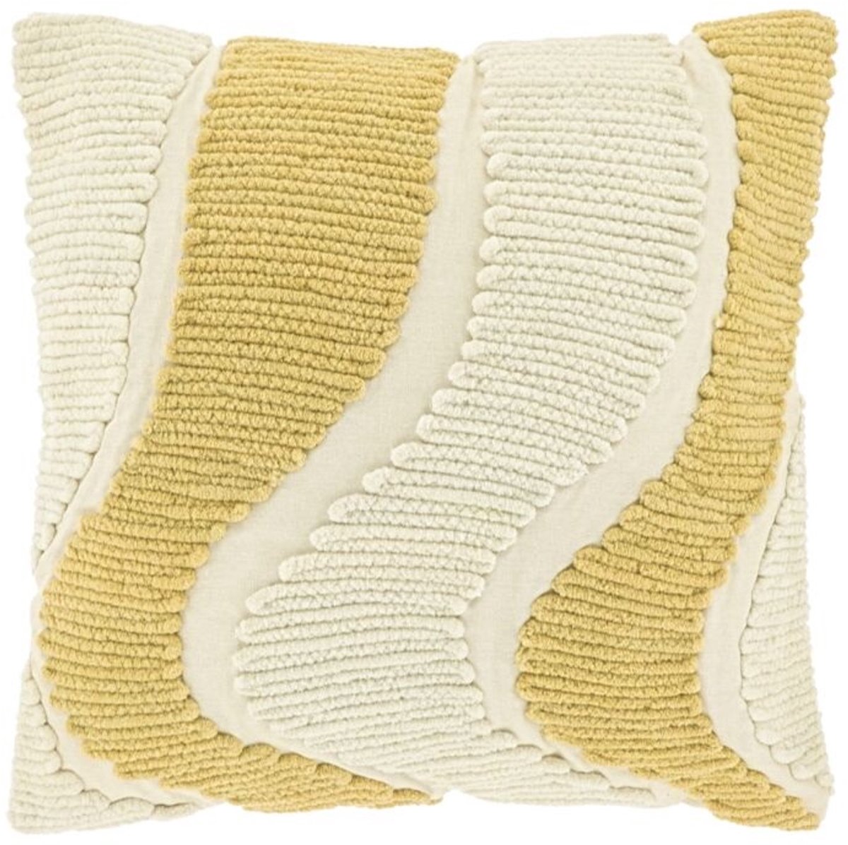 Unique Living Sierkussen Charly - Dove White - 45x45cm Wit
