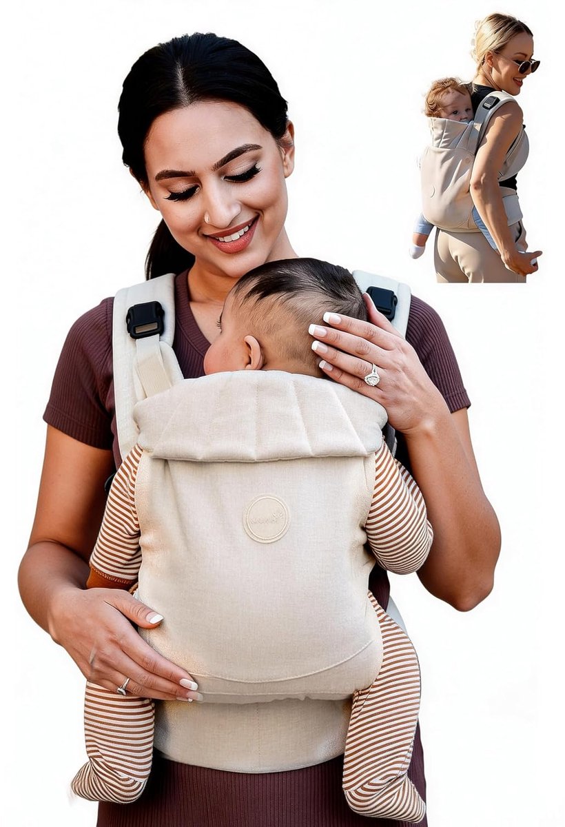 Grownsy Baby carrier for newborns, ergonomic child carrier 3-20 kg - ShopVlot