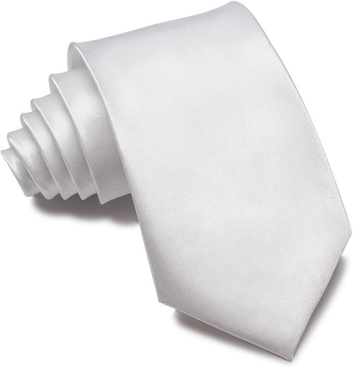 Men's tie classic 8 cm satin tie in monochrome design, suitable for weddings, office or festive occasions - ShopVlot