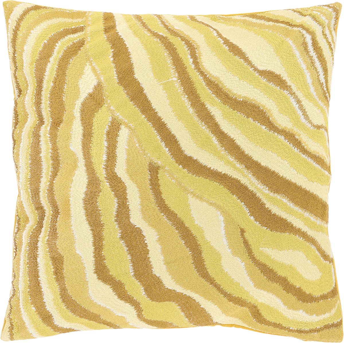 Unique Living Sierkussen Ezra 45x45cm - Glowy Yellow Geel