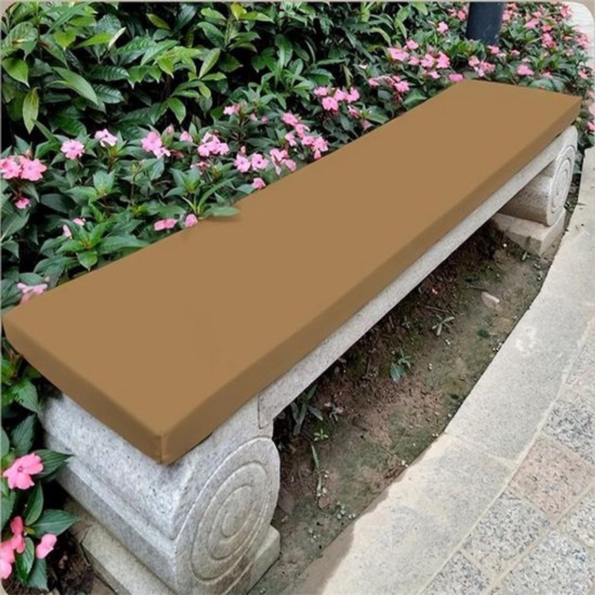 Waterdicht buitenbankkussen - Dikke tuinkussens - Voor buitenmeubels - Bruin, 60x50x5cm