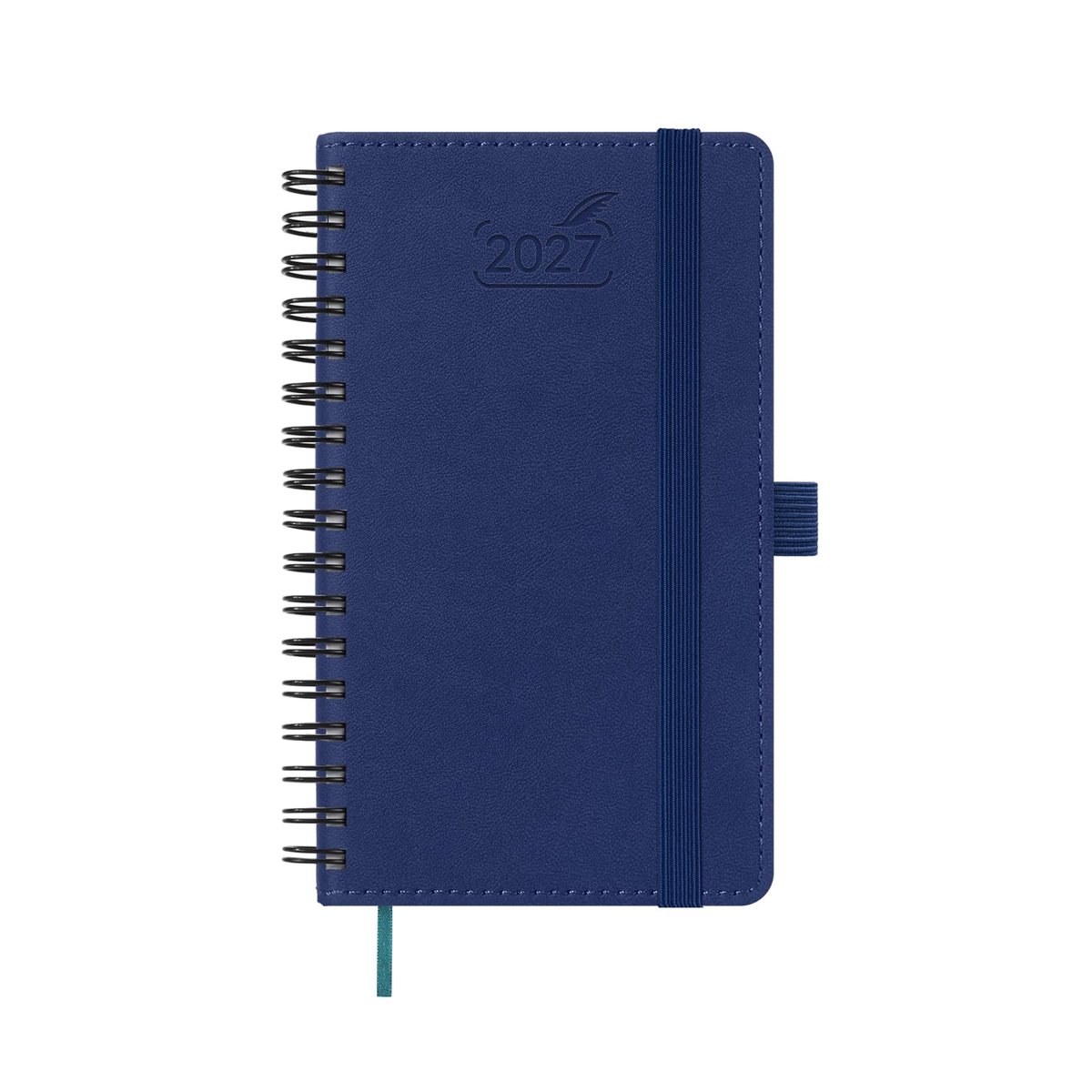 Zakkalender 2027 Klein A6 - PU-leer Zachte kaft - Weekplanner 1 week 2 pagina’s - Perfect voor persoonlijk gebruik - ShopVlot