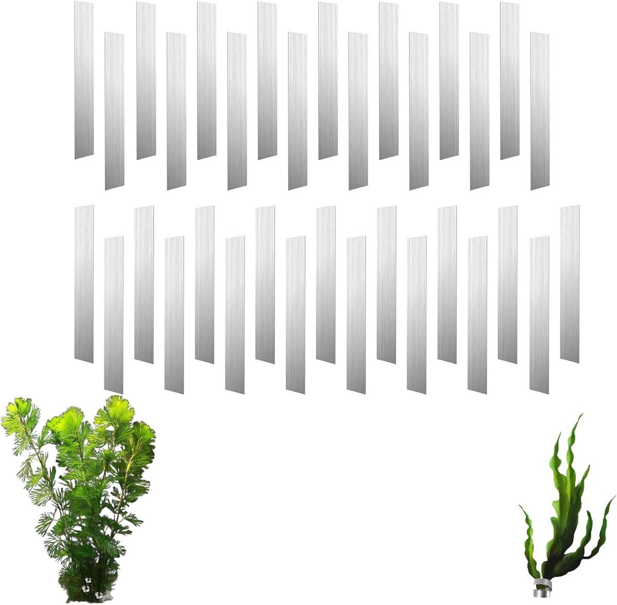 Bendbare Aquariumbodem Gewichten voor Planten, Metalen Plant Houder, Versterking voor Drijvende Planten en Aquariums, Voorkom Zweven en Zorg voor Stabiliteit