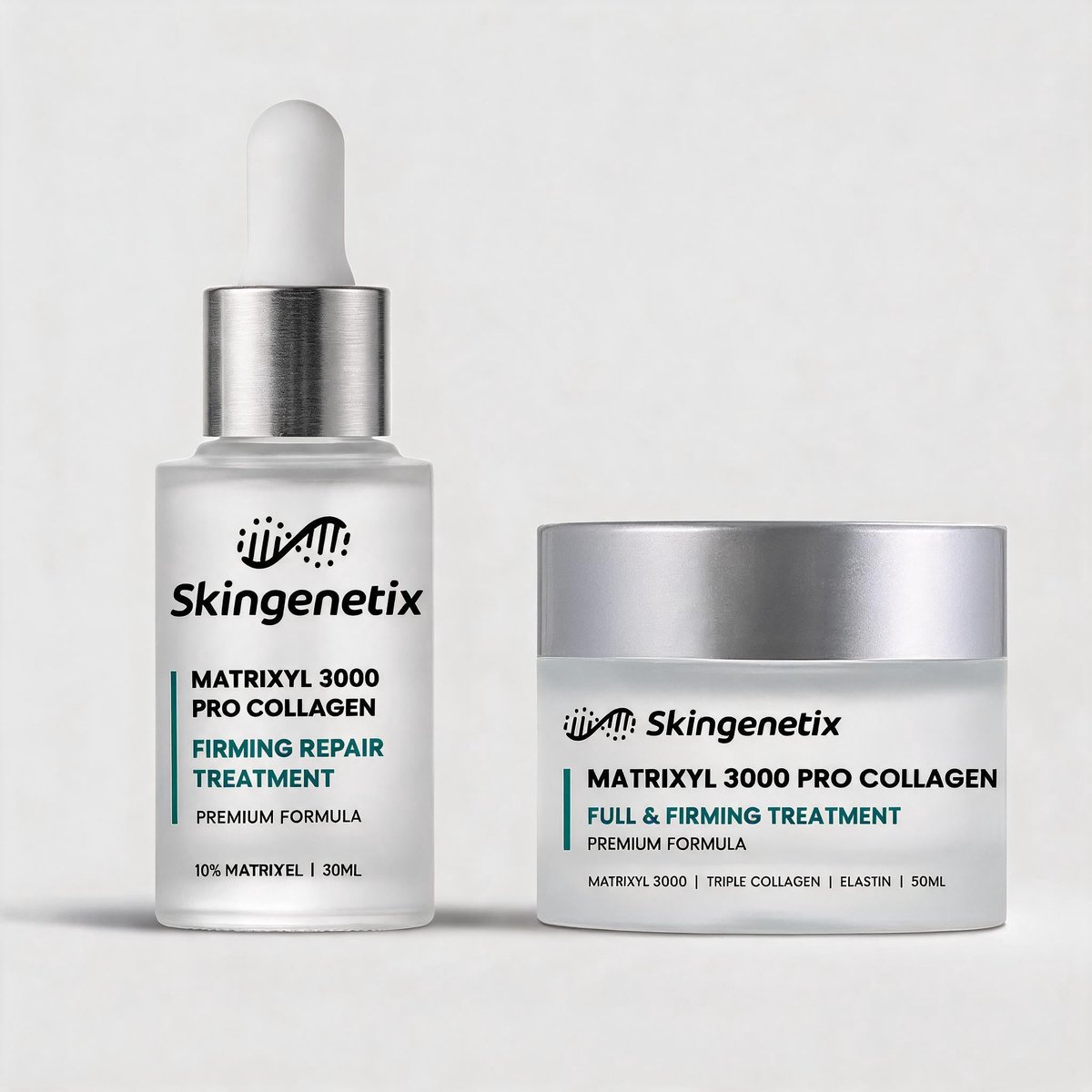 Skingenetix Matrixyl 3000 Duo Set - Anti-Aging Gezichtsserum en Verstevigende Crème met Collageen - 30 + 50 ml