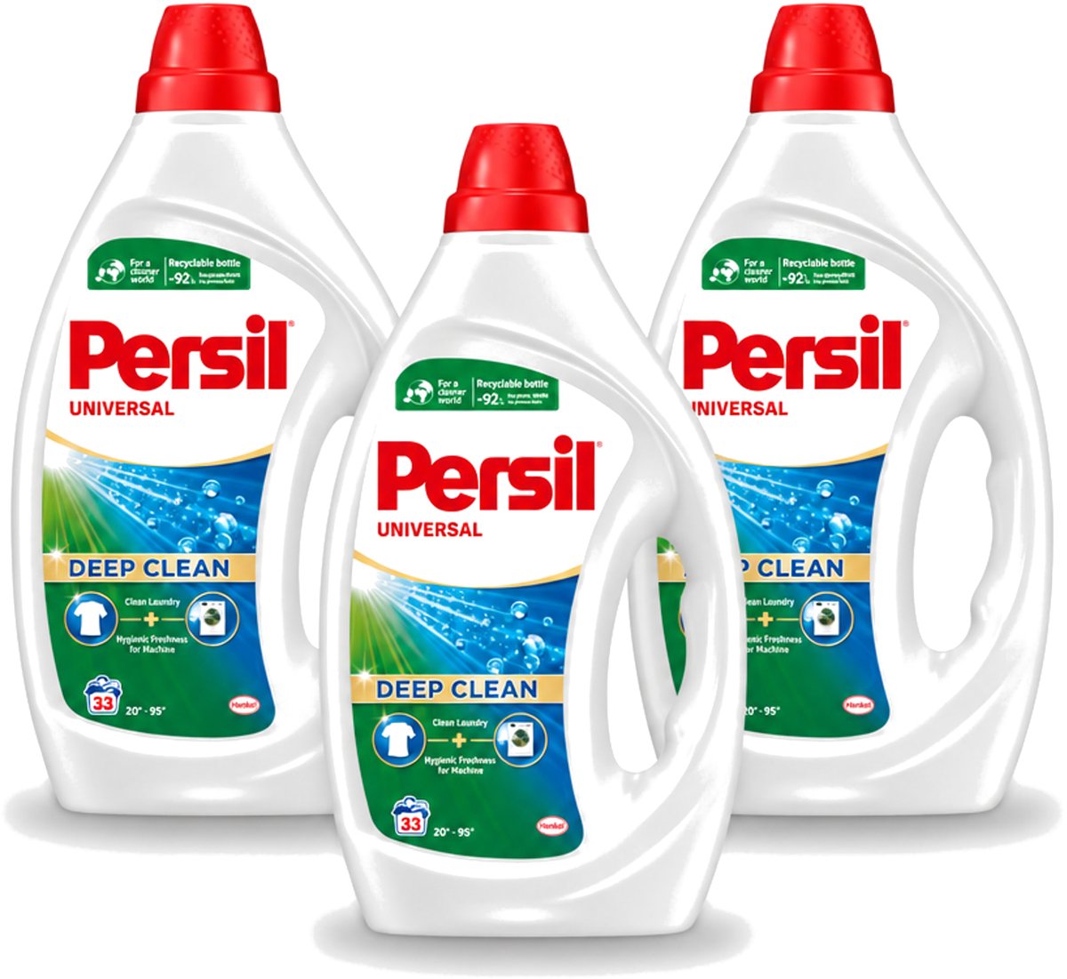 3 x Persil Universal - Vloeibaar Wasmiddel - Witte en Gekleurde Was - 33 Wasbeurten - Voordeelverpakking - 3 stuks