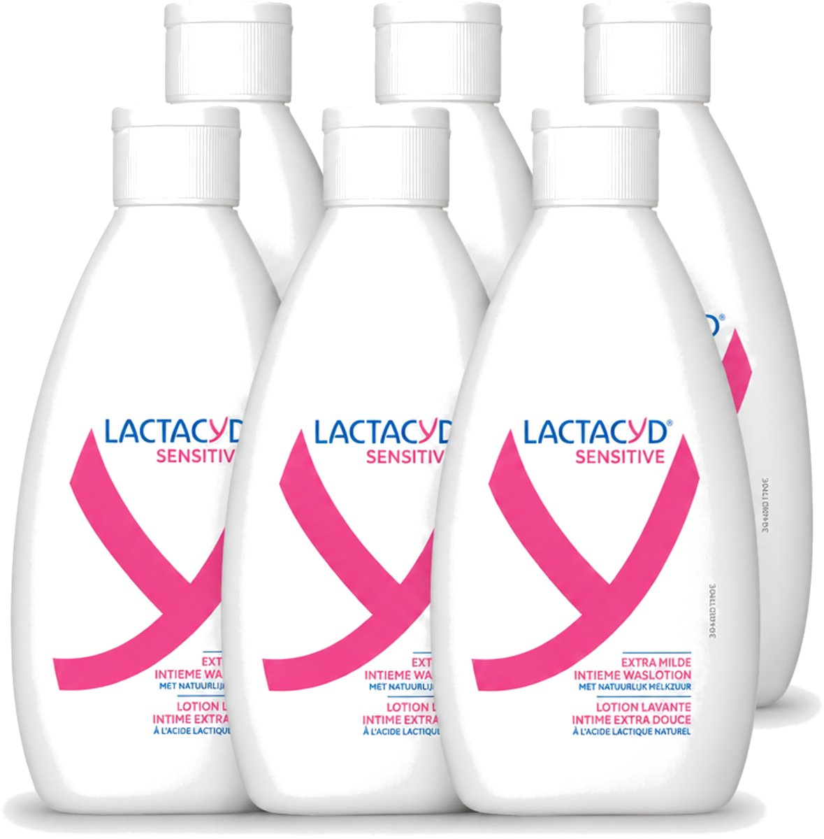 6 x Lactacyd Sensitive - Intieme Waslotion - Extra Gevoelig - Met Natuurlijk Melkzuur - 300 ml - Voordeelverpakking - 6 stuks