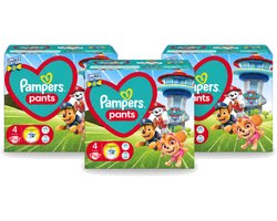 3 x Pampers – Luierbroekjes – Pants Paw Patrol Maat 4 – 72 Luiers - Voordeelverpakking - 3 stuks
