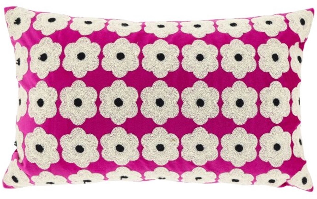Unique Living Sierkussen Mona - Fuchsia - 30x50cm Roze