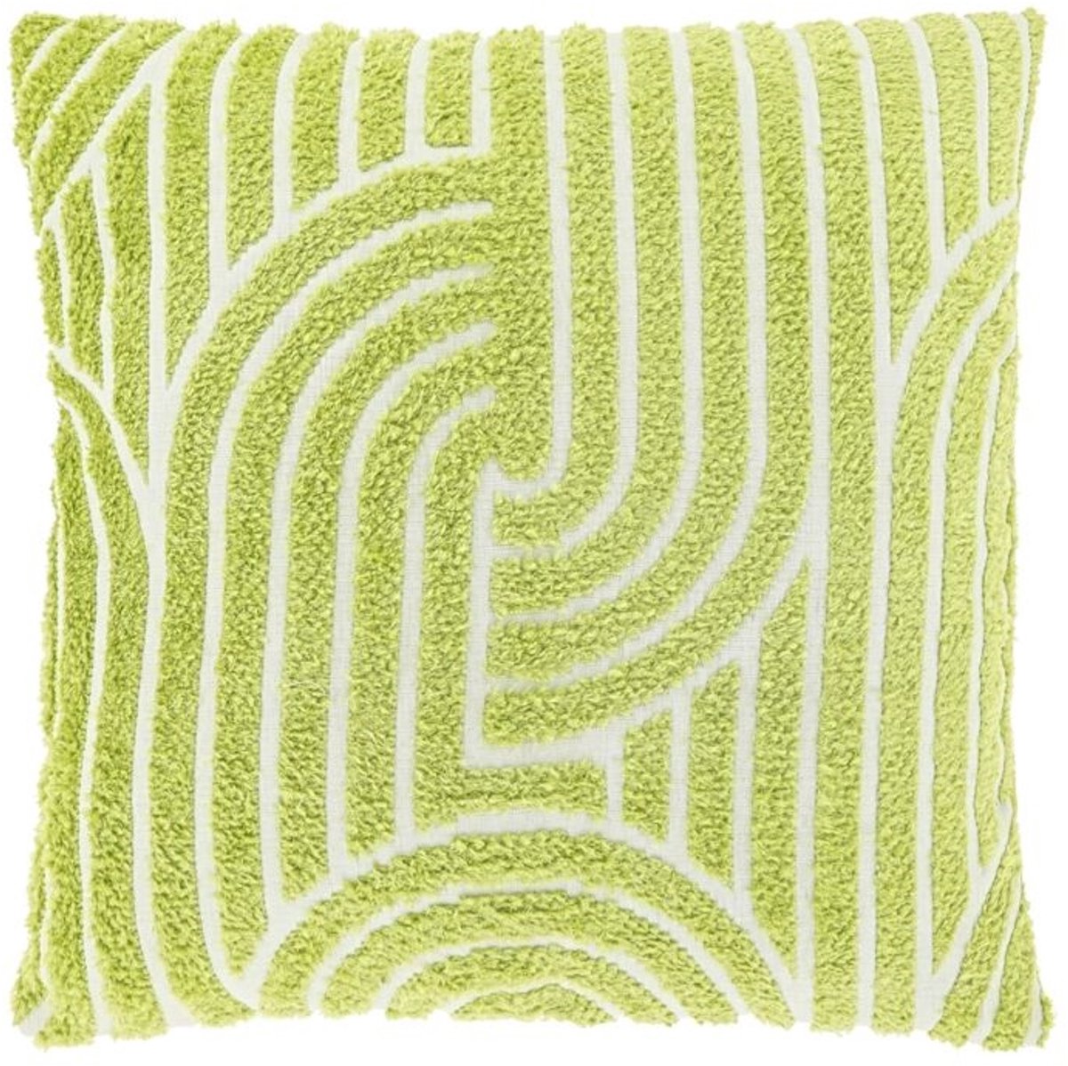 Unique Living Sierkussen Ziza - Nile Green - 45x45cm Groen