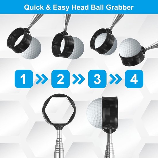 Telescopische Golfbal Retriever met Lanyard - Ideaal voor Water en Golfaccessoires, Handig en Duurzaam Gereedschap — afbeelding 4
