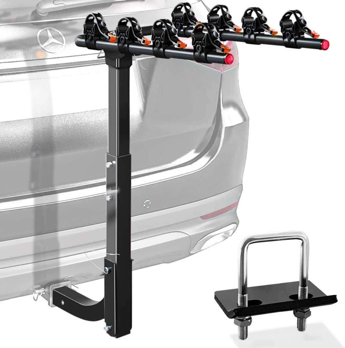 Kavora® Fietsendrager - Fietsendrager Trekhaak - Fietsenrek - Zwart - 31cm x 28cm x 66cm