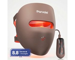 PARVALE® Led Masker Lichttherapie Pro - Led Masker - Led Gezichtsmasker - Collageen Masker - Red Light Mask - Red Light Therapy - Rood Licht Masker - Red Light Therapy Face Mask