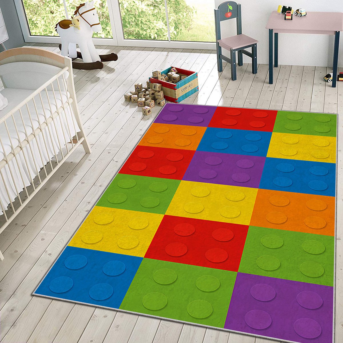 Vloerkleed Kinderkamer - Speelkleed Baby - Speelmat - Speeltapijt - Tapijt voor Kinderkamer - 120*180 cm - Vloerkleed Baby