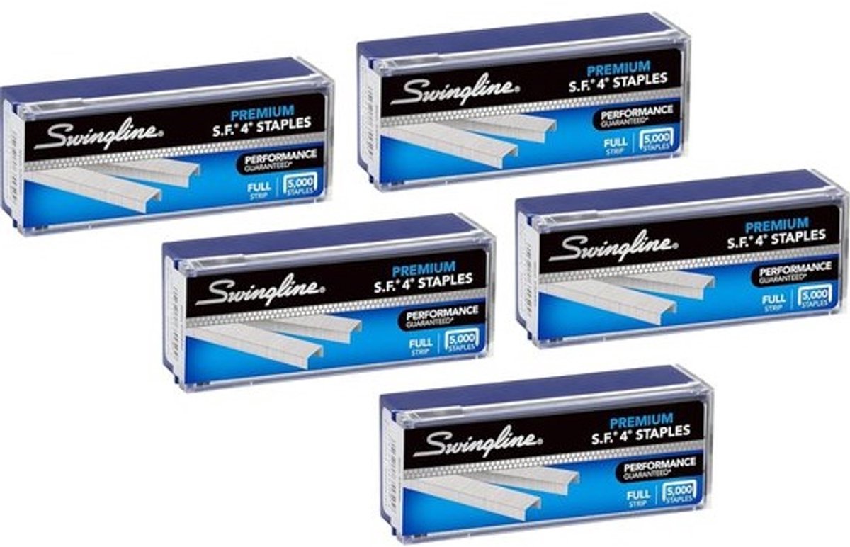 Standaardnietjes voor nietmachine 1/4 inch lengte 5000 stuks 5 verpakking