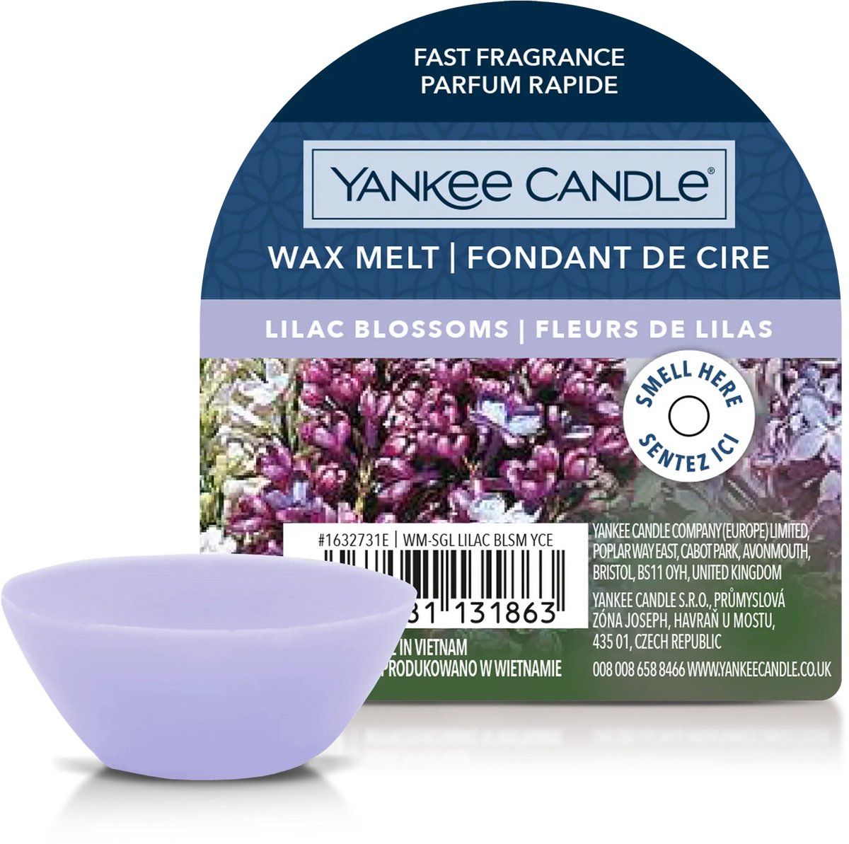Yankee Candle - Lilac Blossoms - Wax Melt - 8 branduren