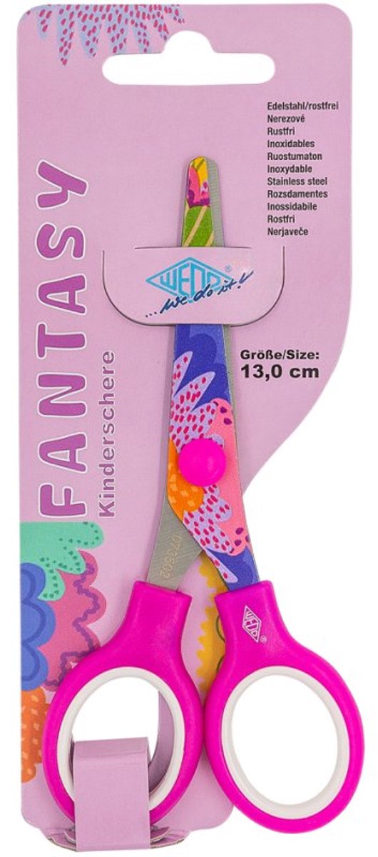 WEDO knutselschaar FANTASY Sterren, 130 mm, blauw, roestvrij staal