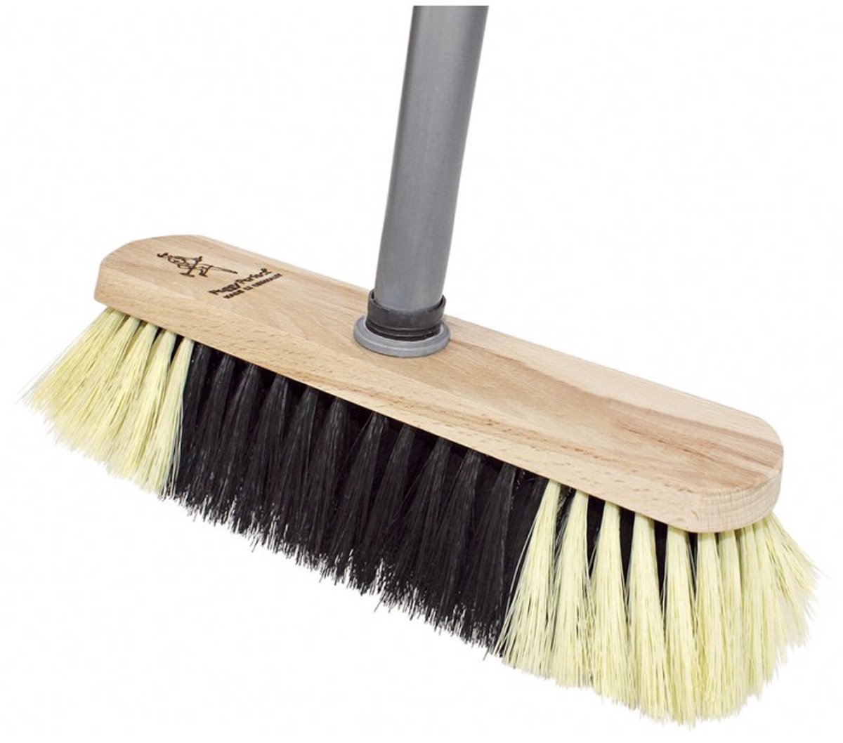 Peggy Perfect bezem met steel, hout en kunststof haren, 280 mm, telescopisch