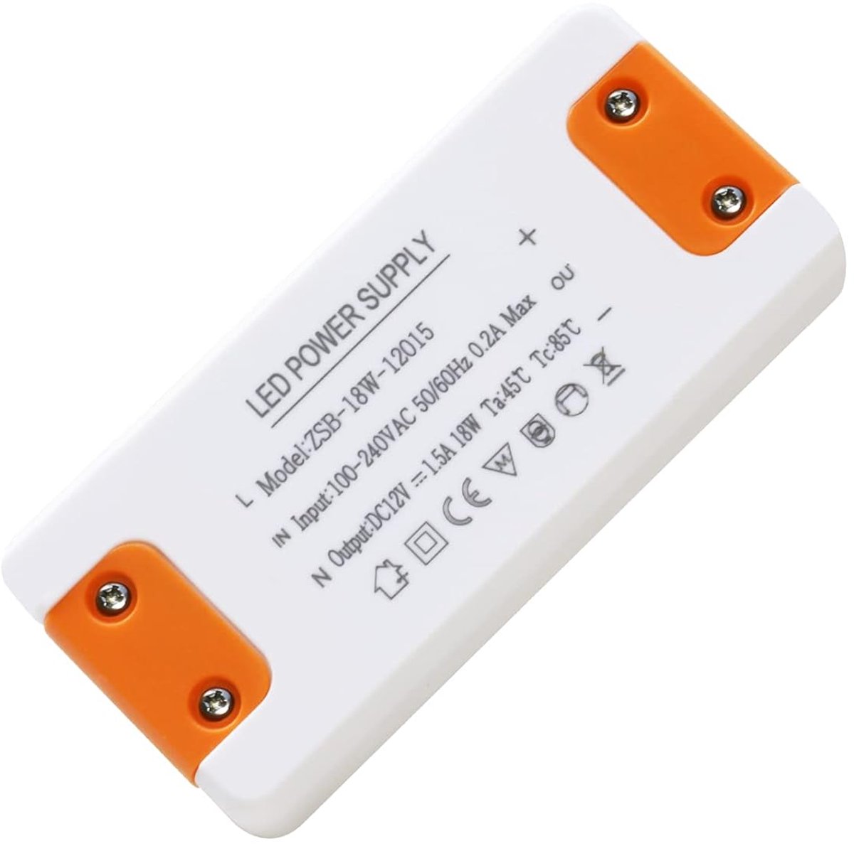 12V LED Driver, 18W 1.5A LED Transformer 240 to 12V, Constant Power Supply, Compact LED Light Adapter for G4 GU5.3 - ShopVlot