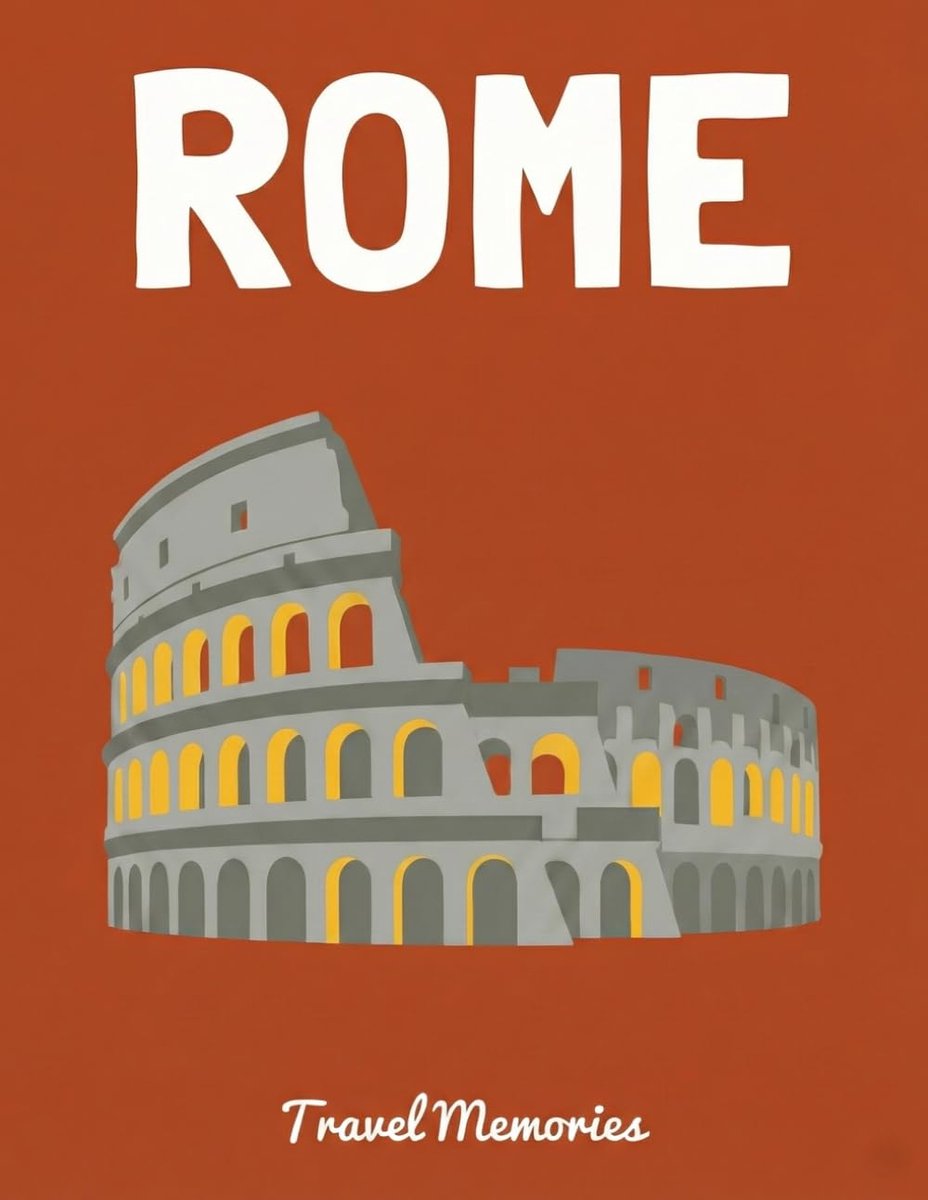 Rome Travel Photo Scrapbook: A DIY Aesthetic Memory Album with Pages to Paste Photos, Tickets and Write Your Italy - ShopVlot