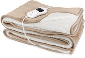 Blokker Elektrische Deken - 9 instellingen - Auto uitschakeling - Timer - Fleece - Digitaal display - Wasmachine wasbaar - EBL-127162.2 Roze