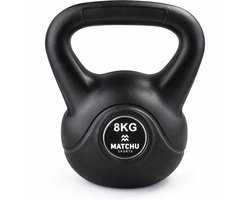 Matchu Sports - Kettlebell - Full body workout - Kettlebell 8kg - Gewichten - Zwart