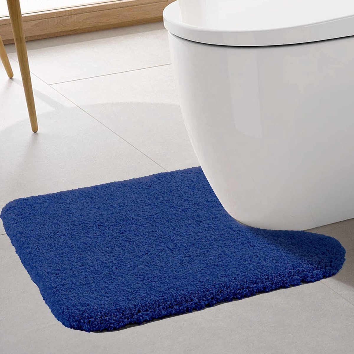 Toilet Mat 20"×24" U-Shape, Navy Blue - ShopVlot
