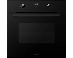 Inventum IOH6070GK Inbouwoven - 70L - Hetelucht/Airfry & Grill - 60cm - 50-250°C - 8 standen - Zwart