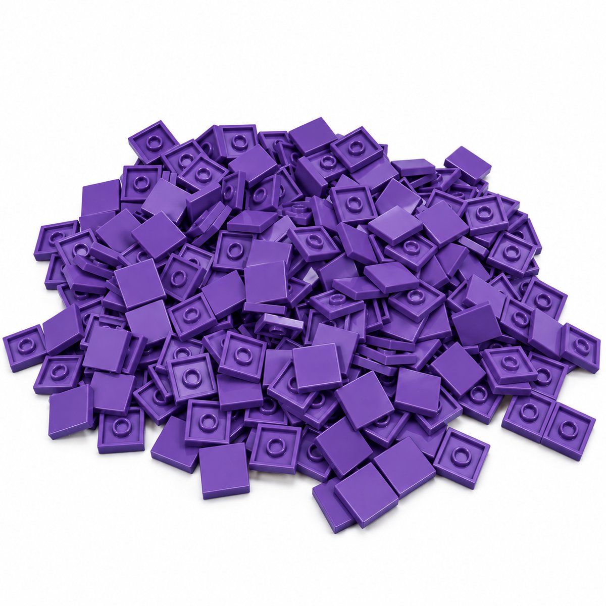 200 Bouwstenen 2x2 tile | Paars | Compatibel met Lego Classic | Keuze uit vele kleuren | SmallBricks