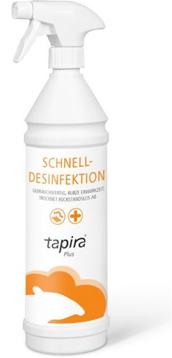 Tapira oppervlakte desinfectiespray, alcoholbasis, gebruiksklaar, 1 liter spuitfles