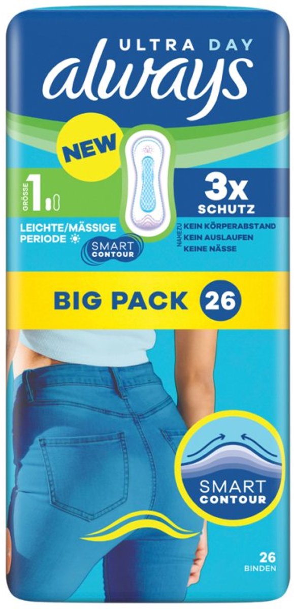 Always Ultra damenbinden Normal, zonder vleugels, 26 stuks