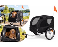 Flamingo Fietskar Tybalt – Zwart, 76 × 57 × 65,5 cm | Geschikt voor Fiets & E-bike