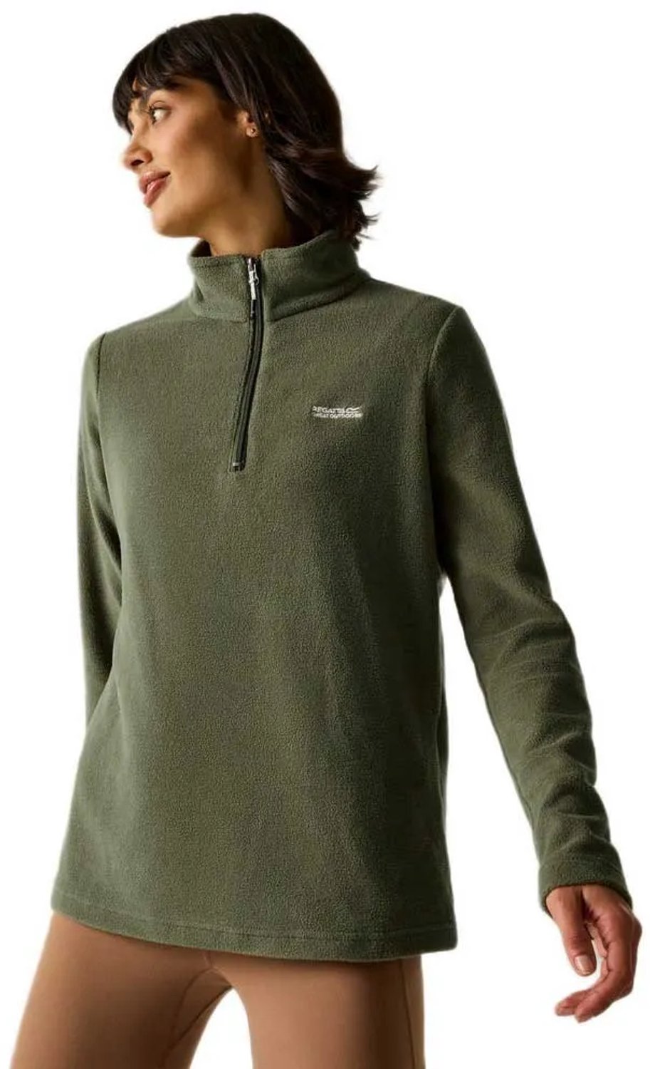 Regatta Sweethart Fleece Met Halve Rits Vrouw Olijf