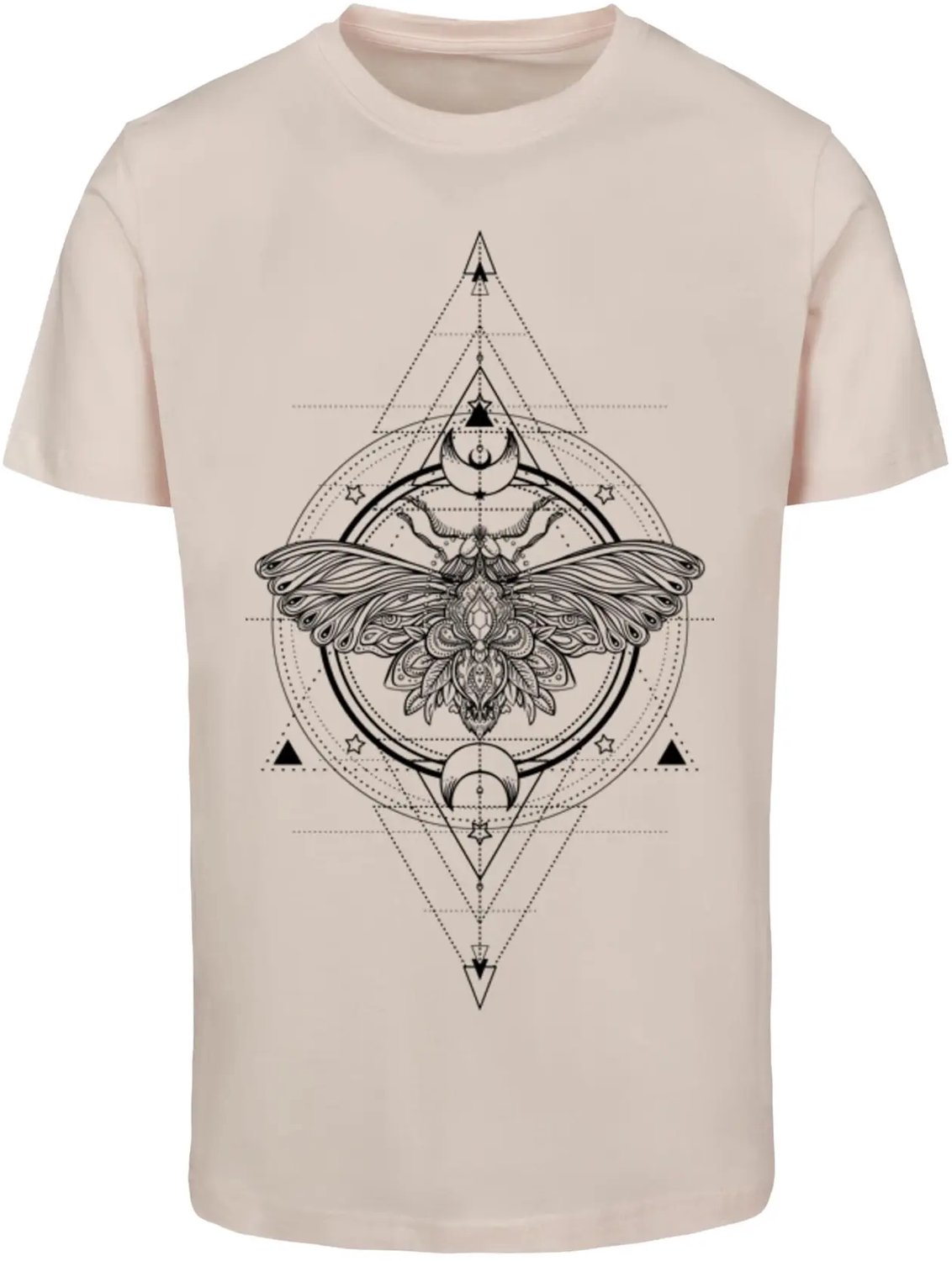 Dames-T-shirt Mister Tee Moth X Roze