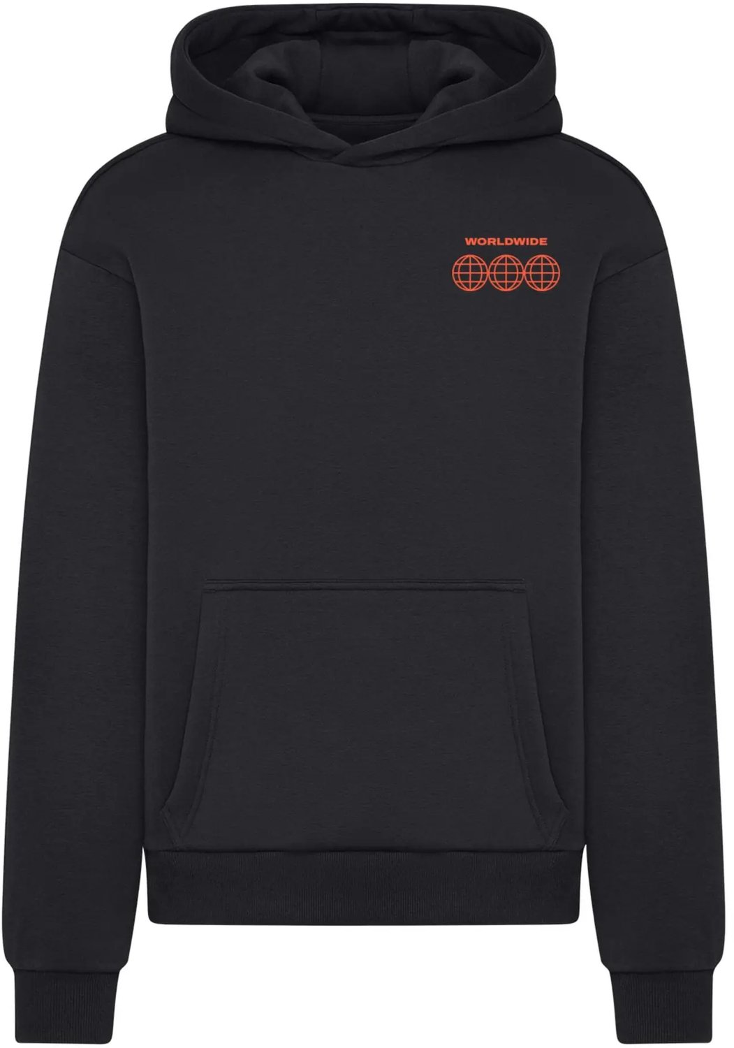 Hoodie Mister Tee Faith And Trust Fluffy Zwart