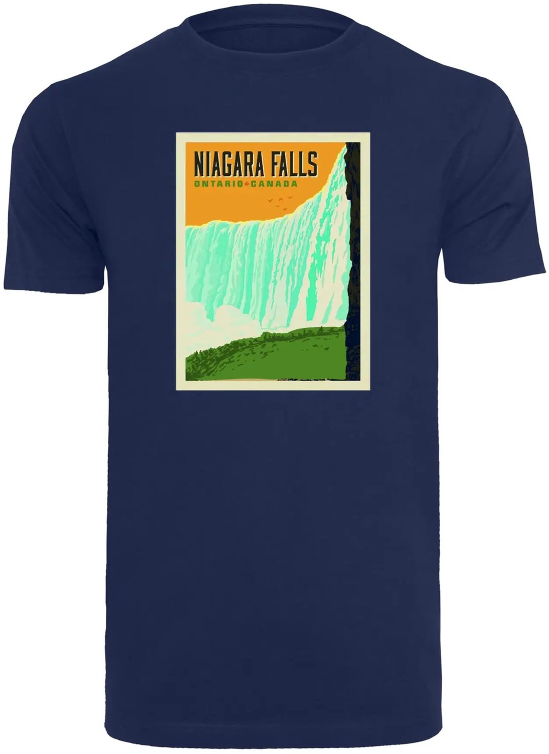 T-shirt Mister Tee Niagara Falls Licht Marine