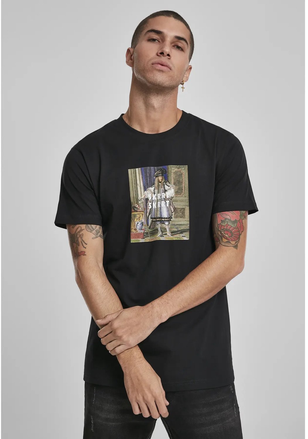 T-shirt Mister Tee Skrt Zwart
