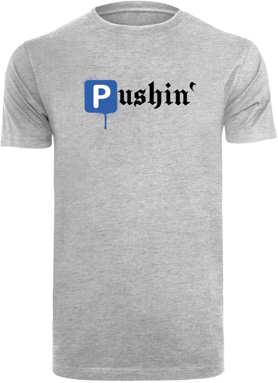 T-shirt Mister Tee Pushin P Heidegrijs